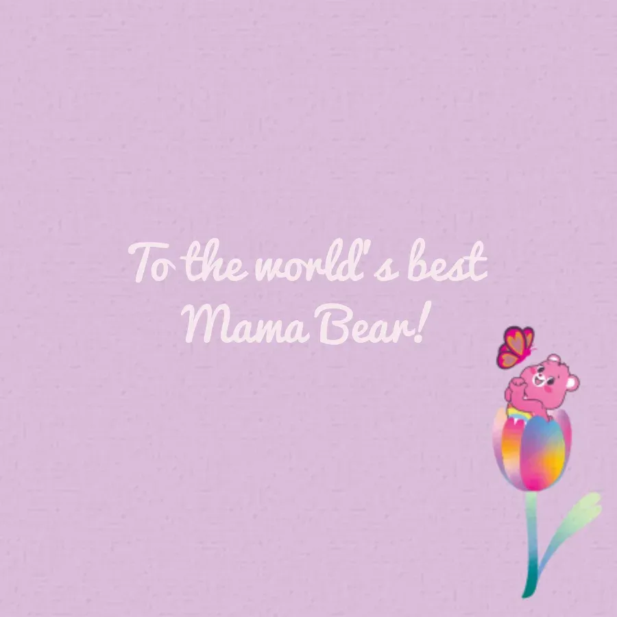 Care Bears | Mother's Day card inside right
