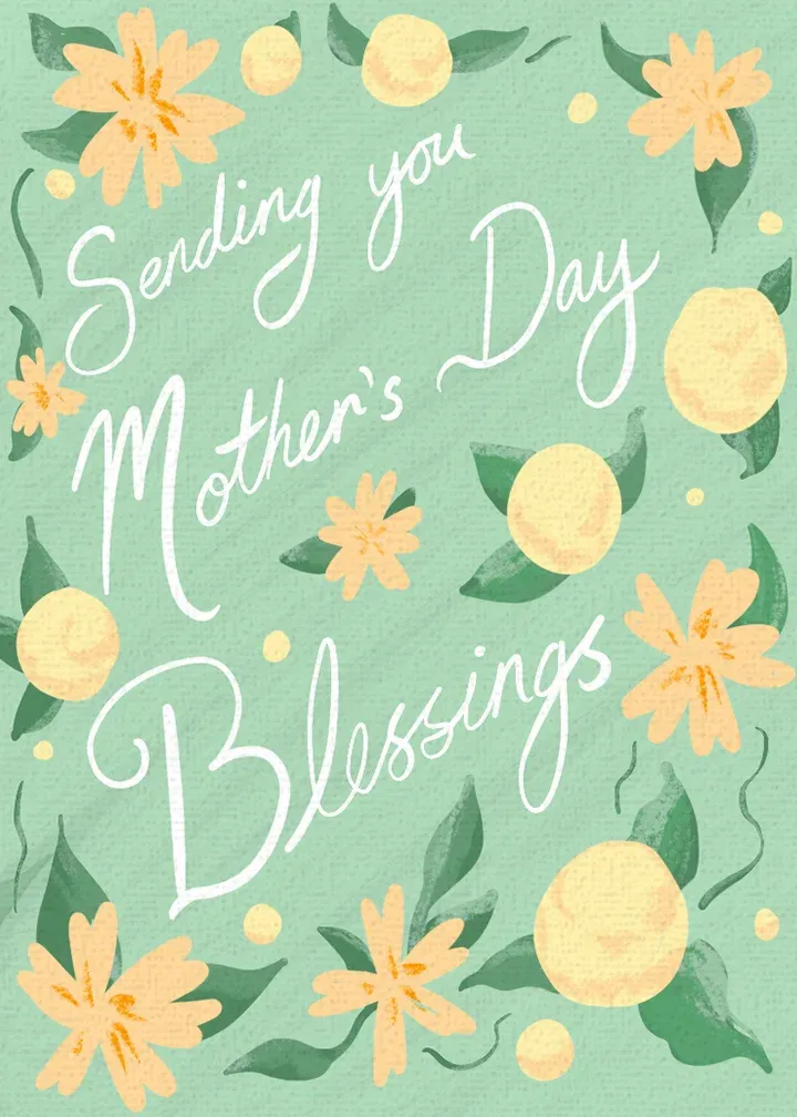Blessings for Mother's Day card front