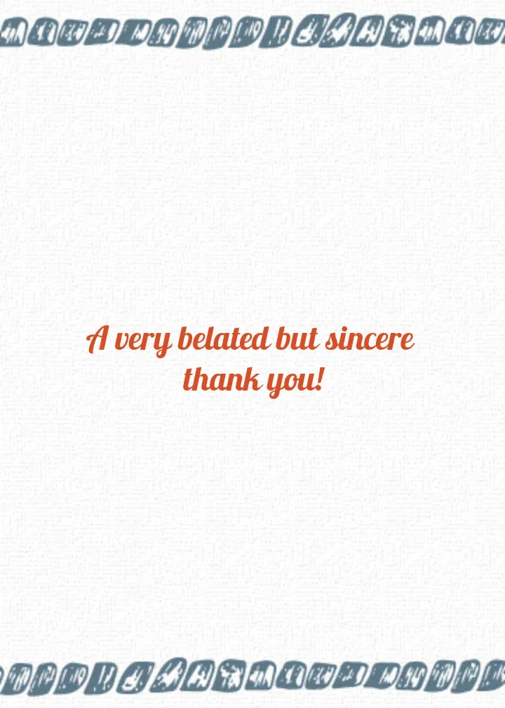 Missed The Boat Thanks card inside right