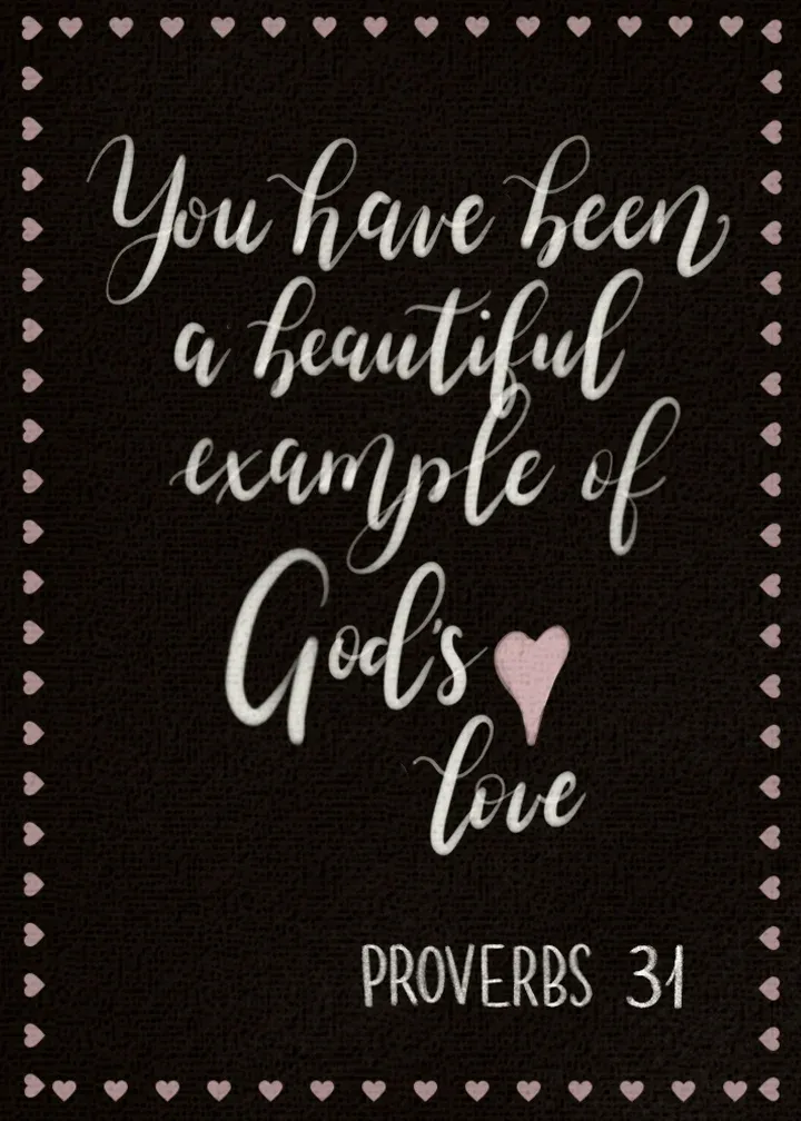 God's Love Script card front