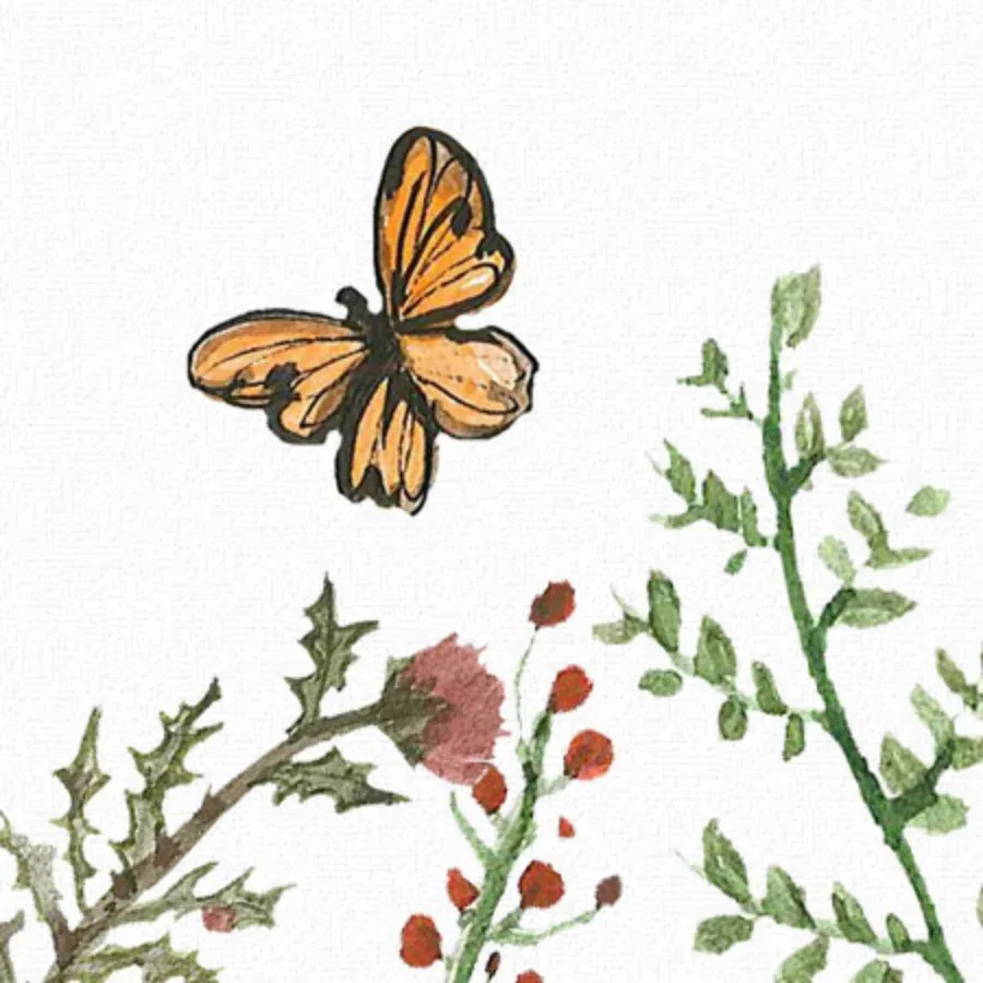 Animal Parade Thanks card inside left