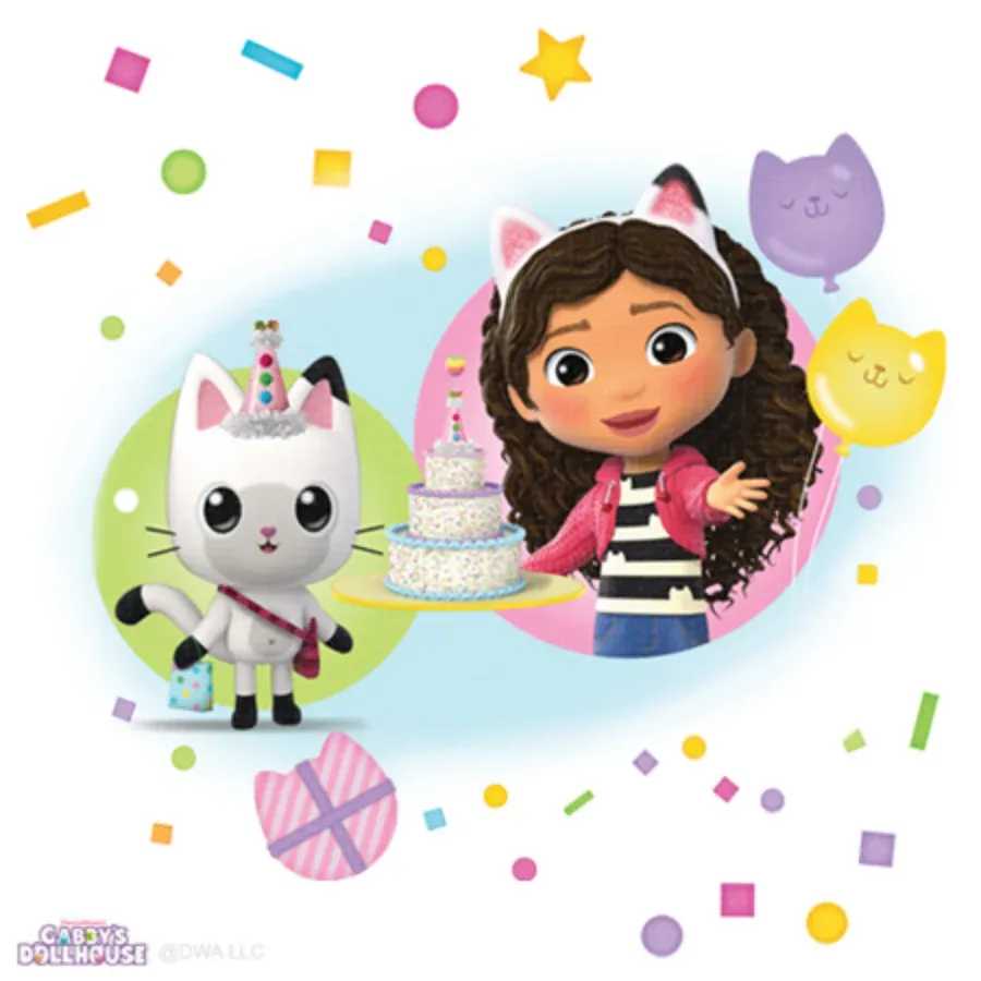 Gabby's Dollhouse Birthday card inside left