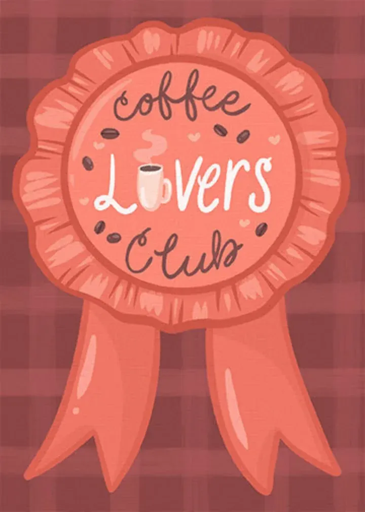 Coffee Club Ribbon card front
