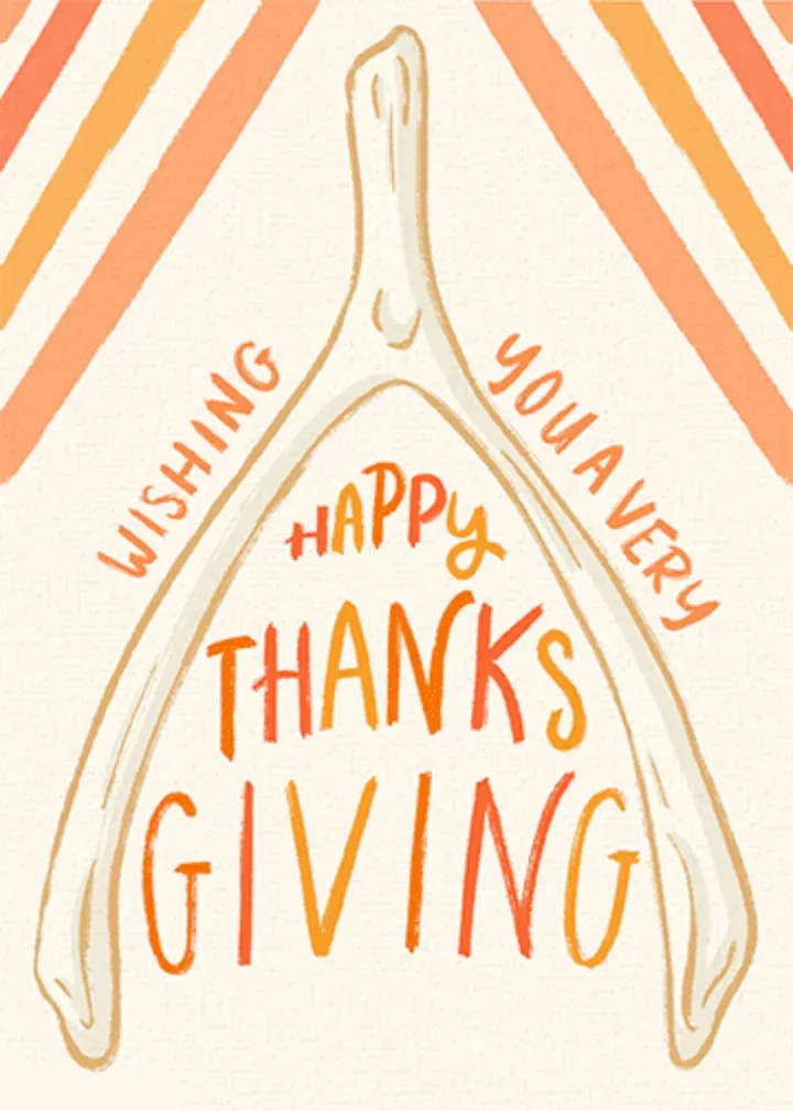 Wish Bone card front