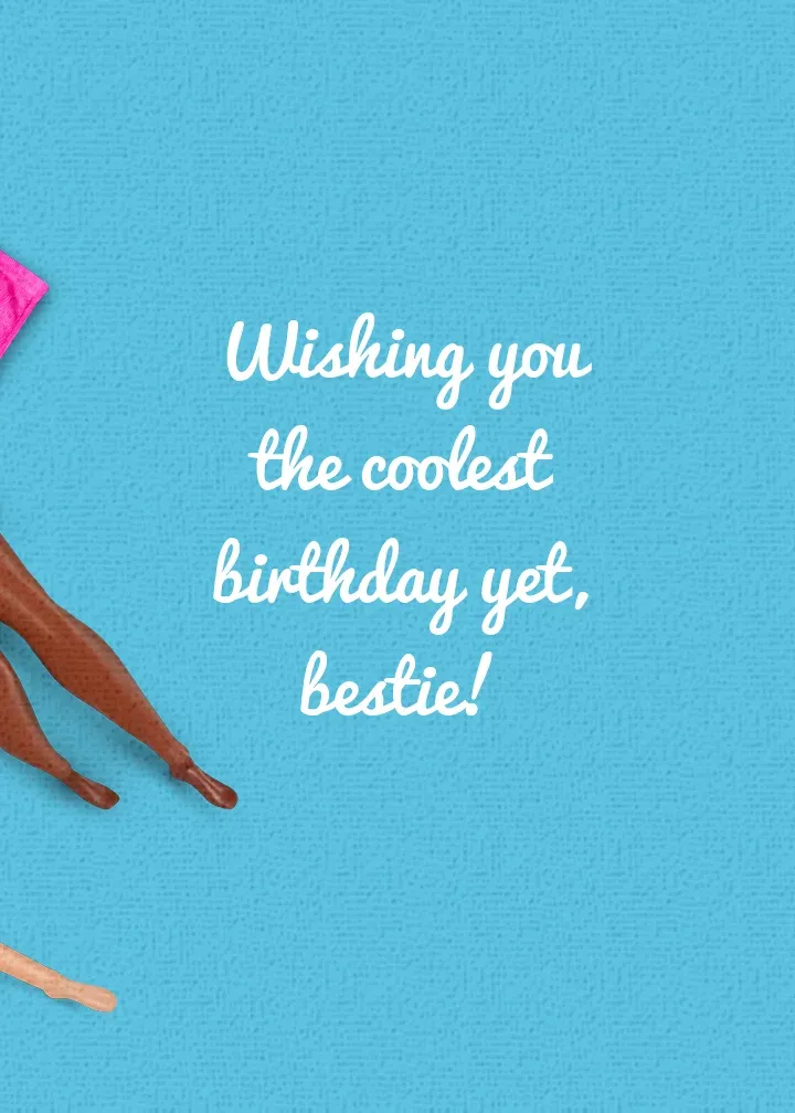 Barbie | Happy Birthday Summer card inside right