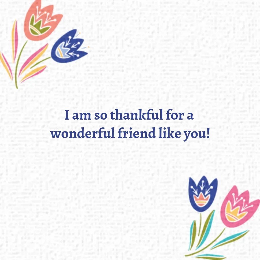 Personalized Thanks card inside right