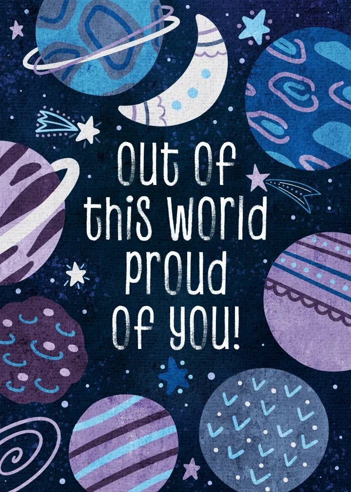 Out of This World Grad card front