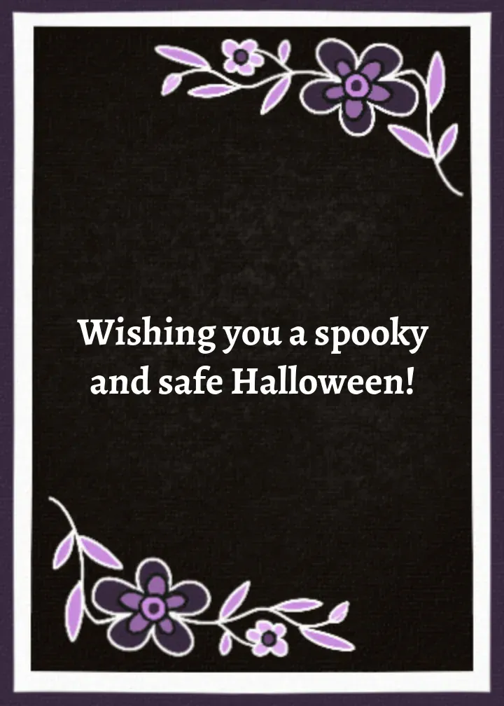 Patterned Skull card inside right