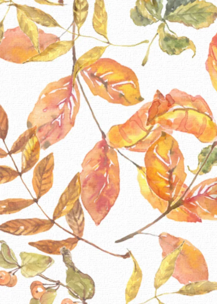 Fall Polaroid card inside left