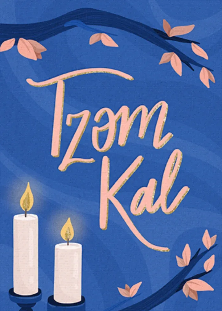 Tzom Kal Candles card front