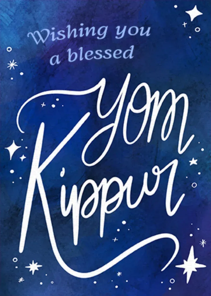 Yom Kippur Stars card front