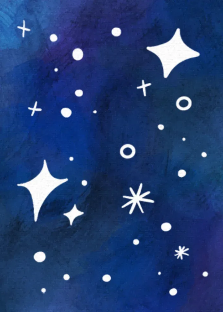 Yom Kippur Stars card inside left