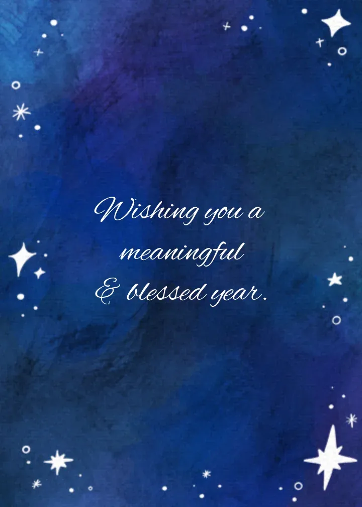 Yom Kippur Stars card inside right