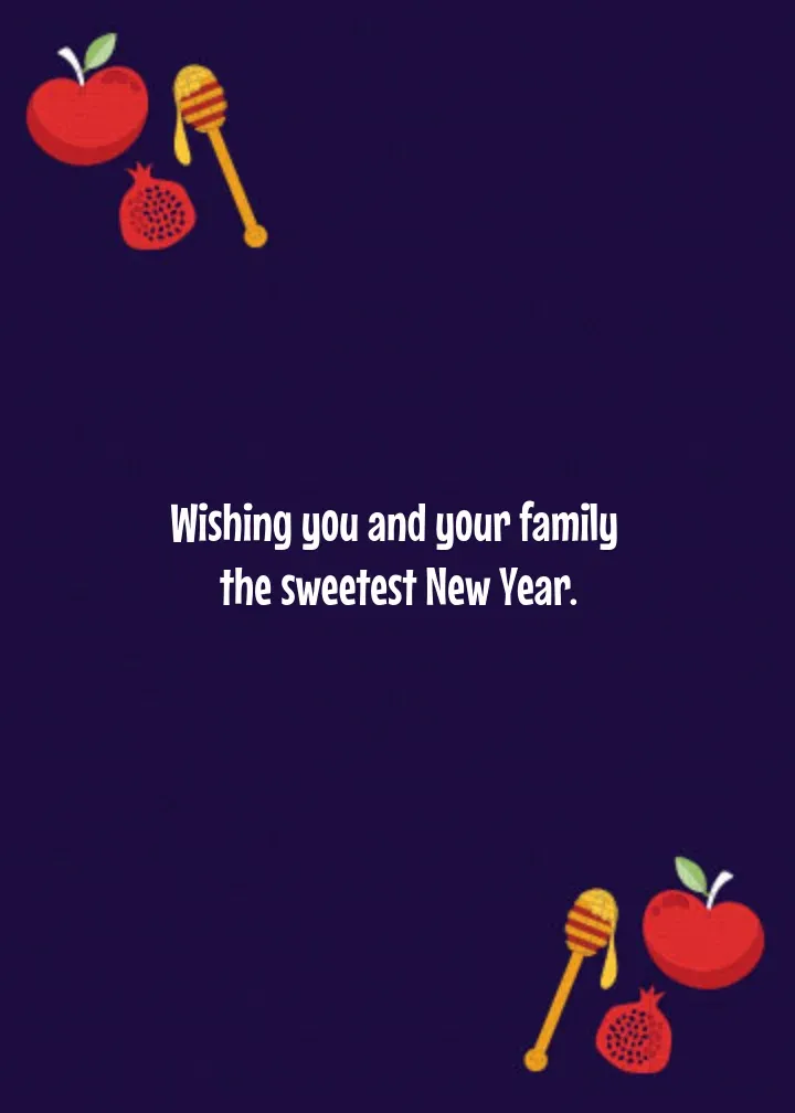 Sweet New Year card inside right