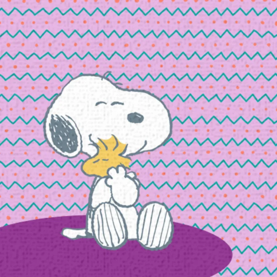 Peanuts New Baby card inside left