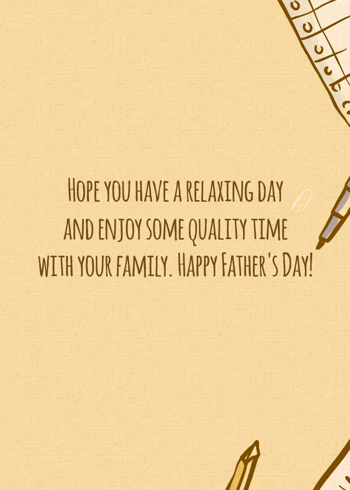 Father's Day Desk card inside right