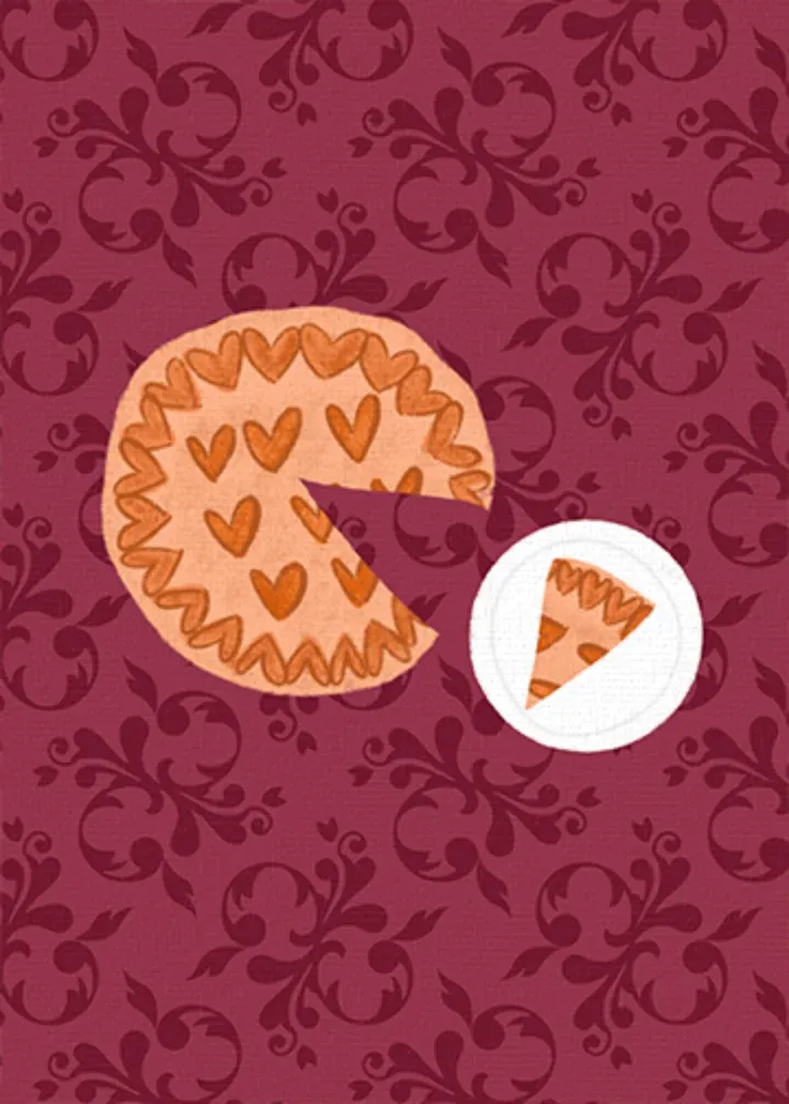 Get Pie card inside left