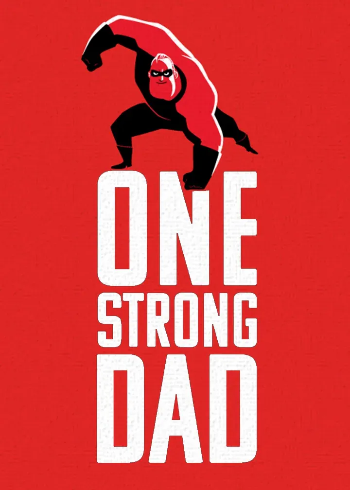 Mr. Incredible Father's Day card front