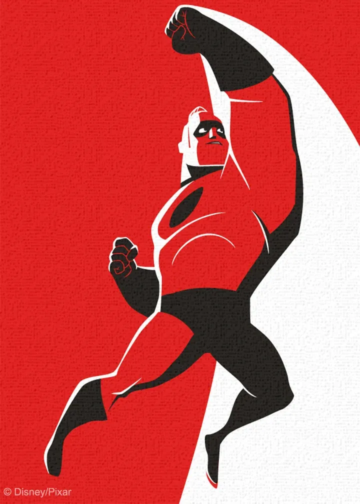 Mr. Incredible Father's Day card inside left