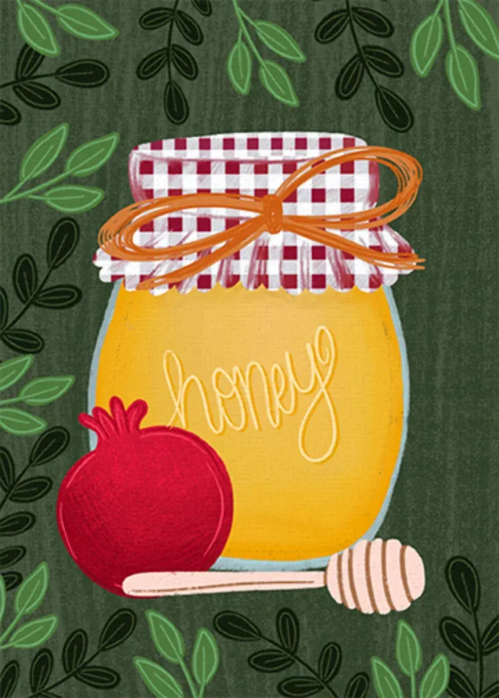 Sweet New Year Wishes card inside left