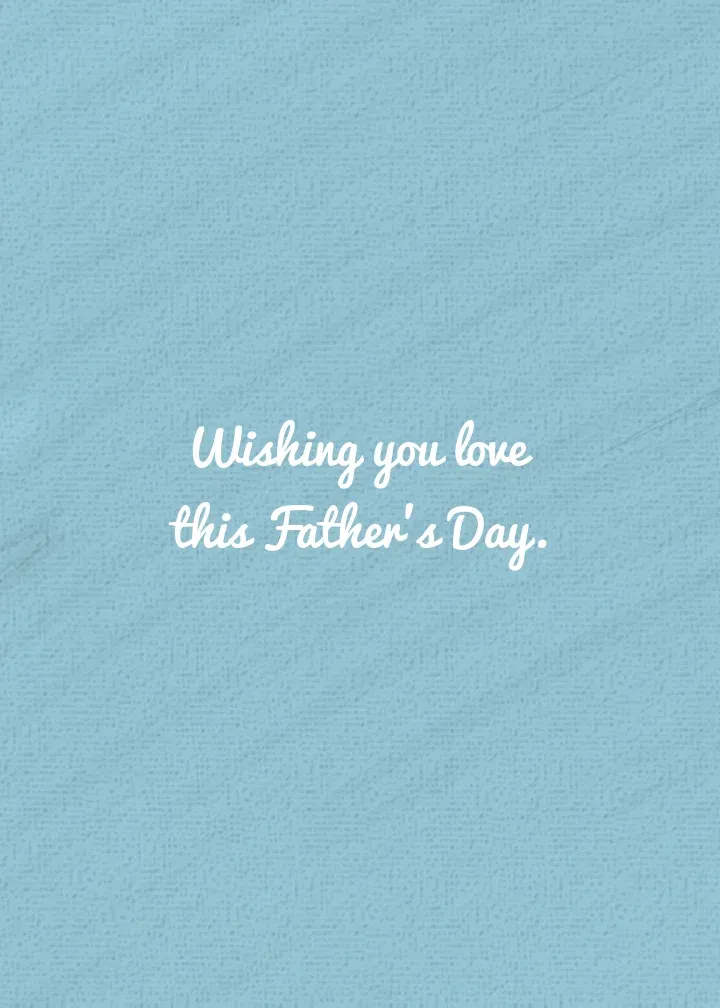 Blessings for Father's Day card inside right