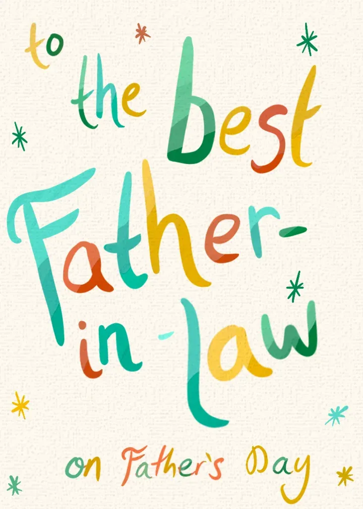 Best Father-in-law card front