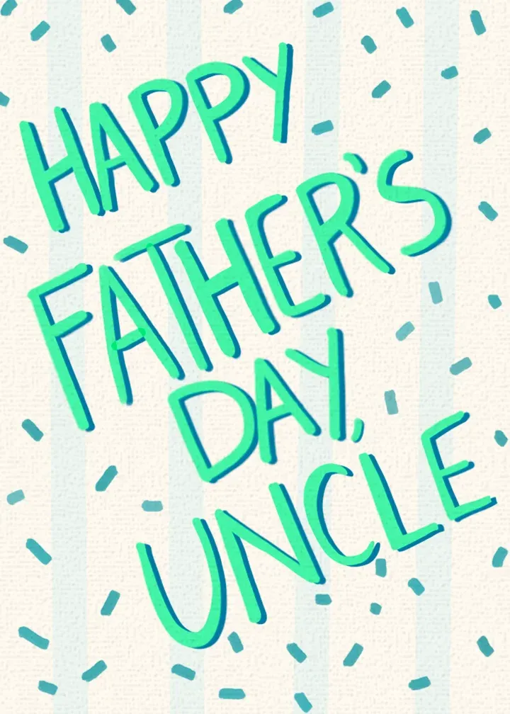 Father's Day Uncle card front