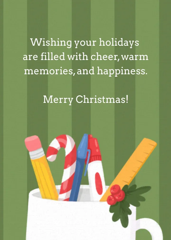 Santa's Favorite Coworker card inside right