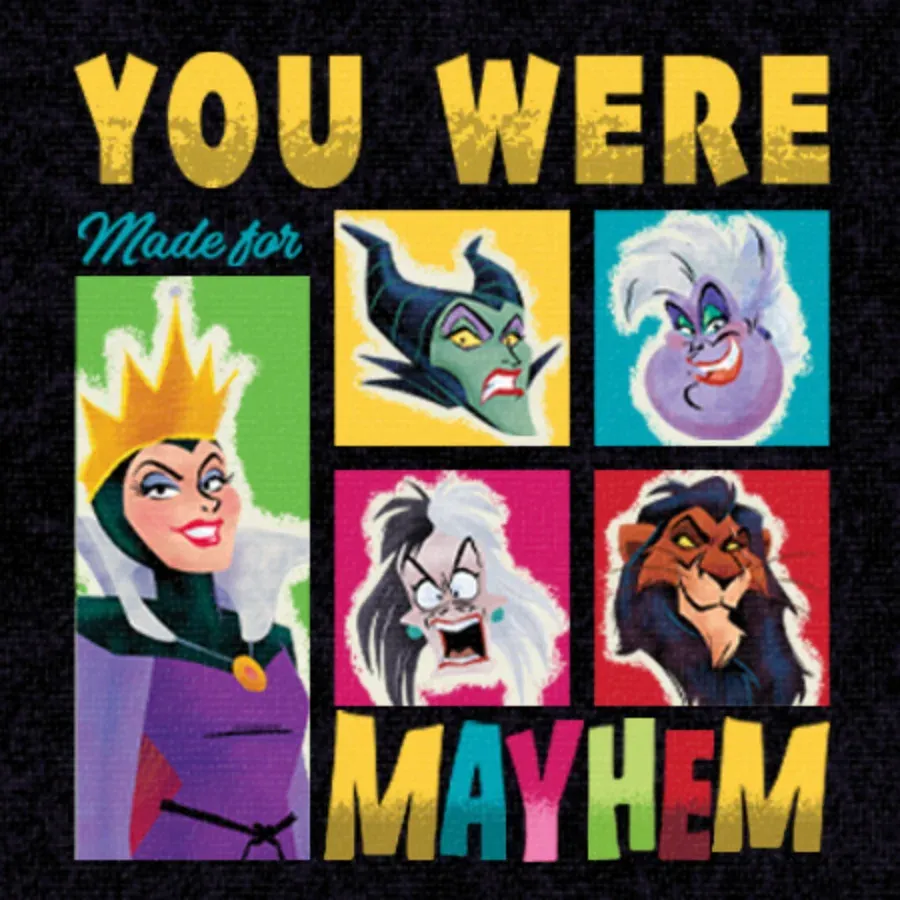 Disney Villains Birthday card front