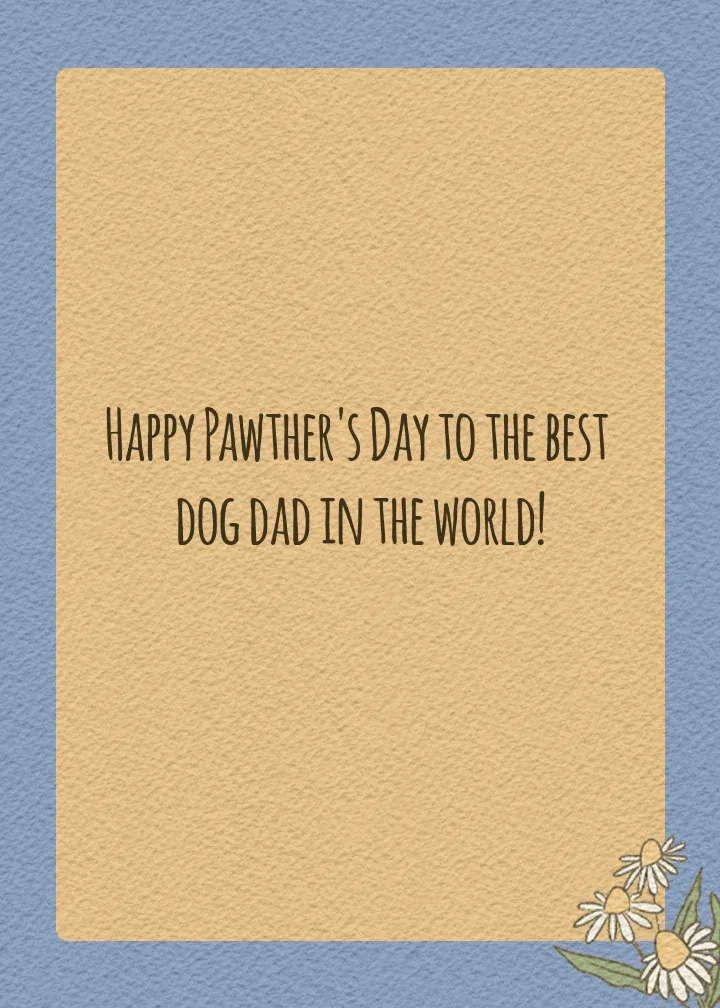 Pawther's Day Dog card inside right