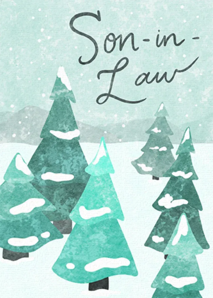 Son-in-Law Trees card front