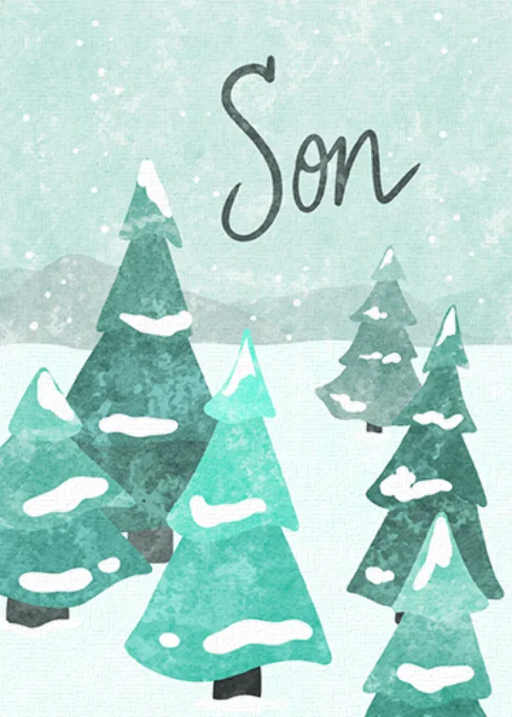 Son Trees card front