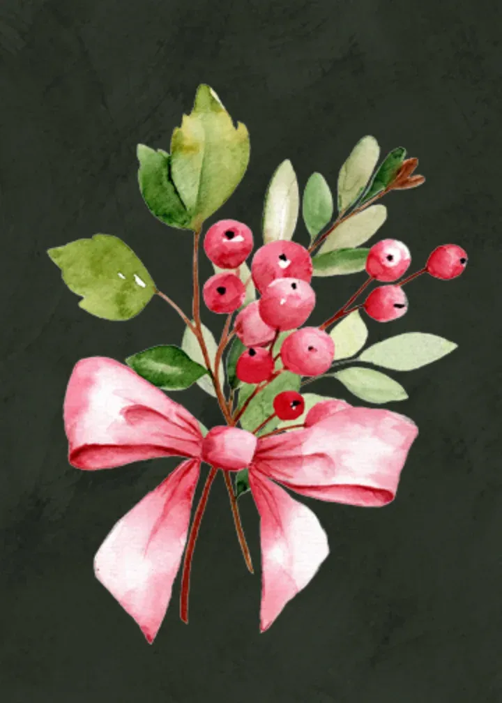 Blessed Holiday Season card inside left