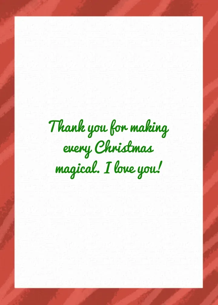 Mom Holiday Lights card inside right