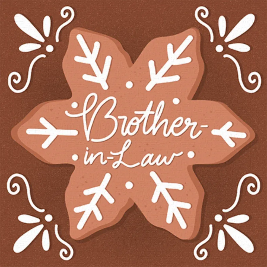 Brother-in-Law Gingerbread card front