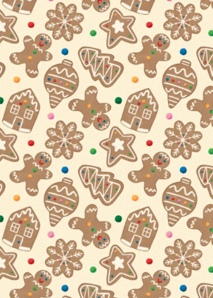 Gingerbread Icing card inside left