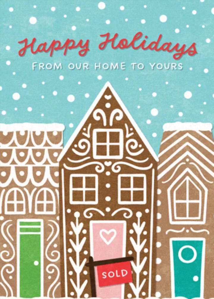Realtor Gingerbread card front