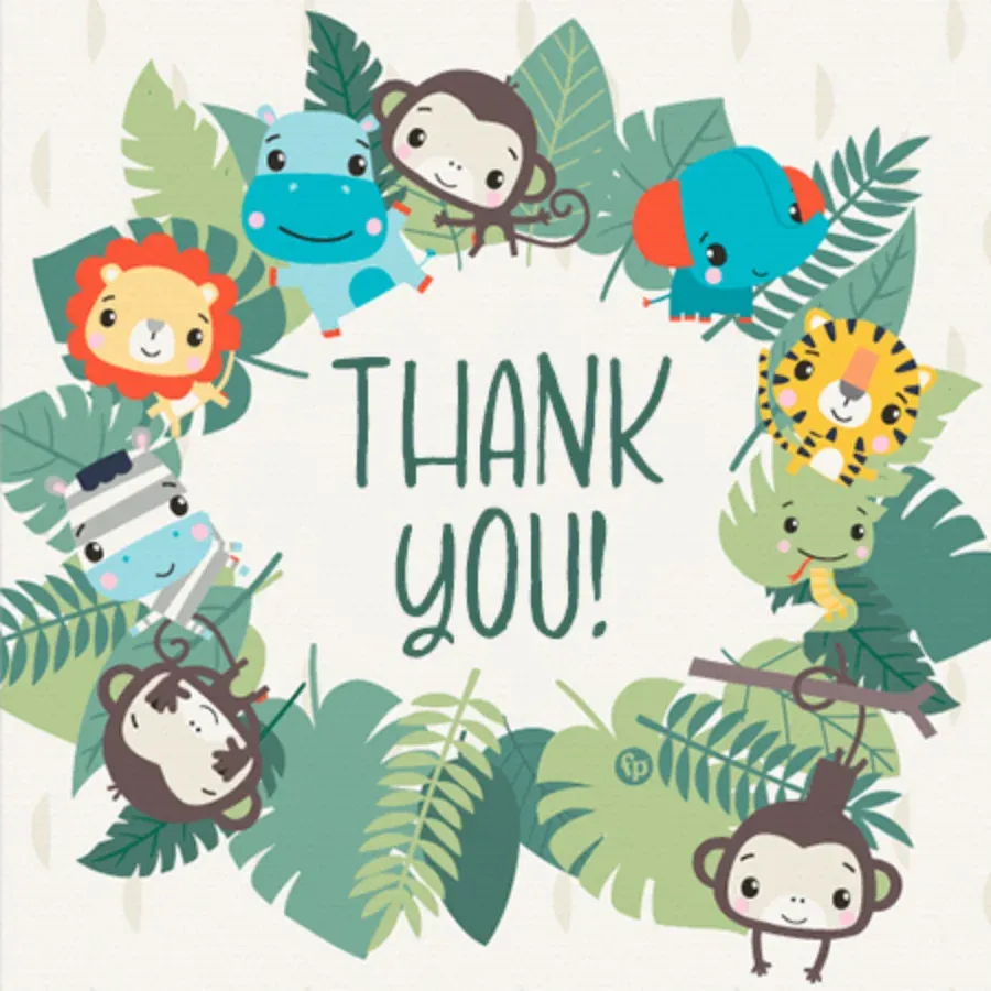 Fisher-Price | Monkey Thanks card front