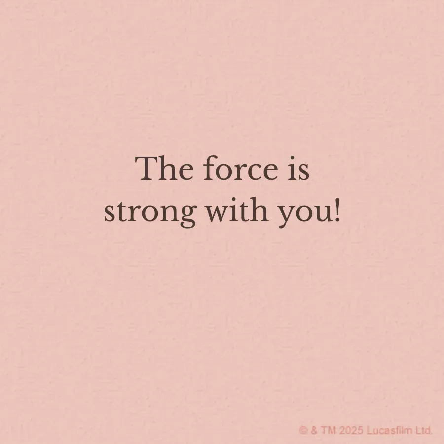 Star Wars | Father's Day card inside right