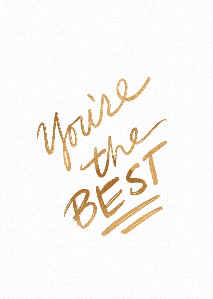 Father's Day Script Photo card inside left