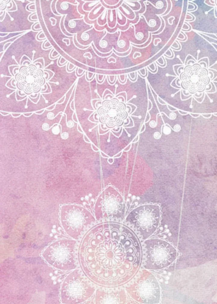 Watercolor Mandala card inside left