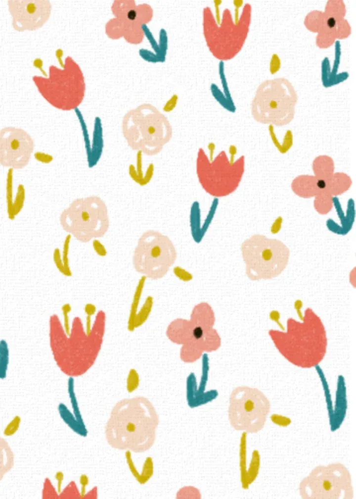 Floral Happy Work Anniversary card inside left