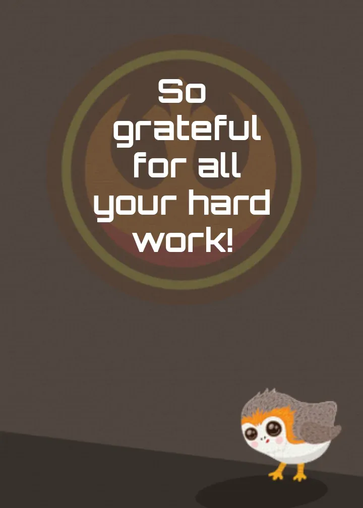 Star Wars Chewbacca card inside right