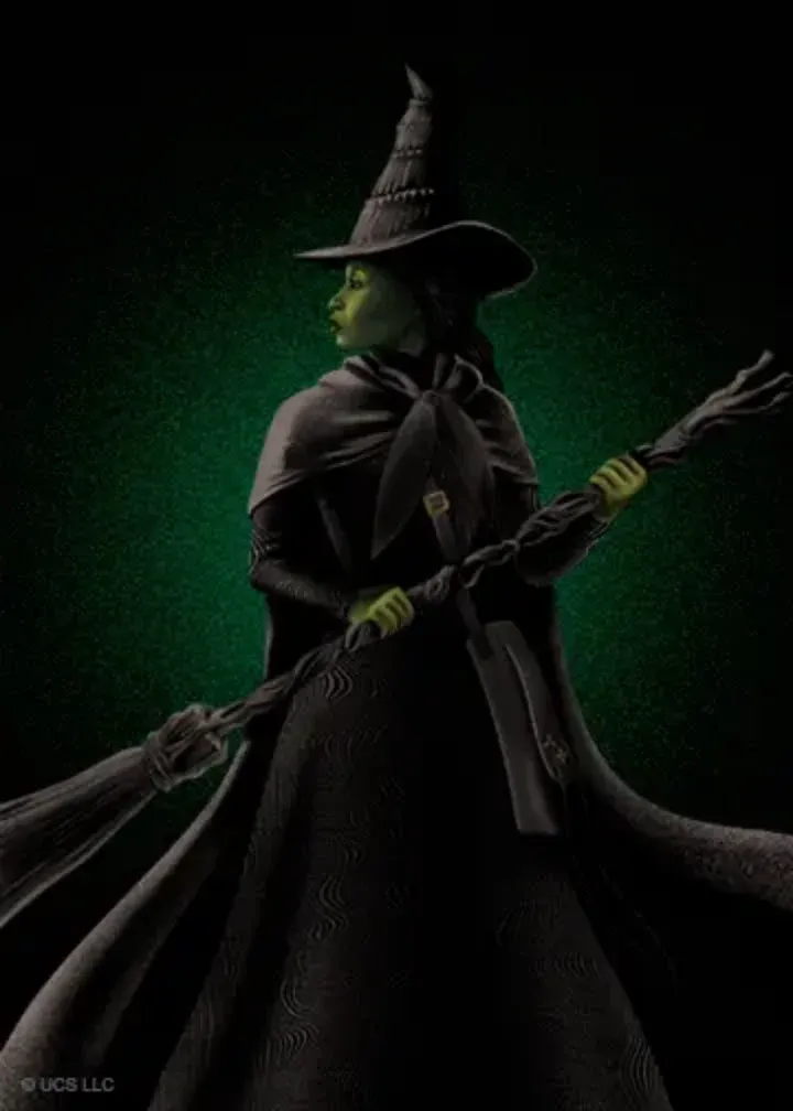Wicked | Elphaba Birthday card inside left