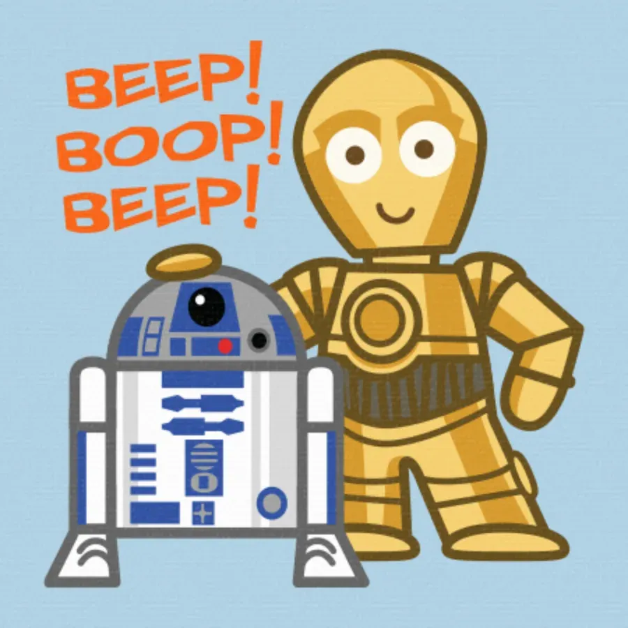 Disney Star Wars Thanks card front