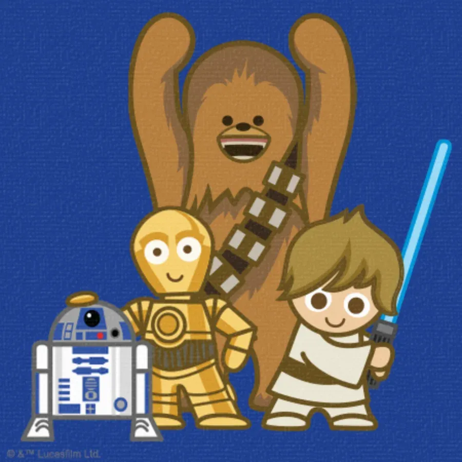 Disney Star Wars Thanks card inside left