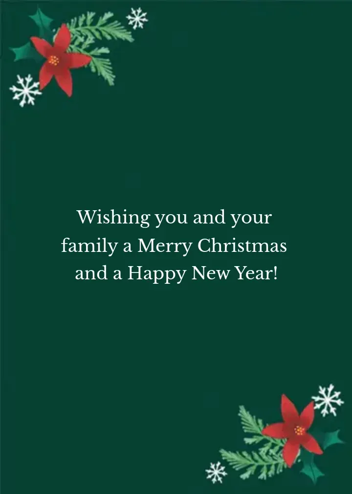 Season's Greetings Skates card inside right