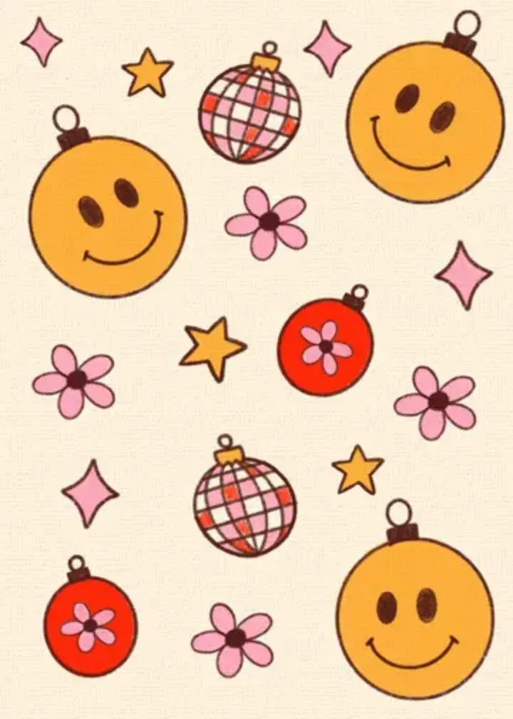 Retro Peace & Love card inside left