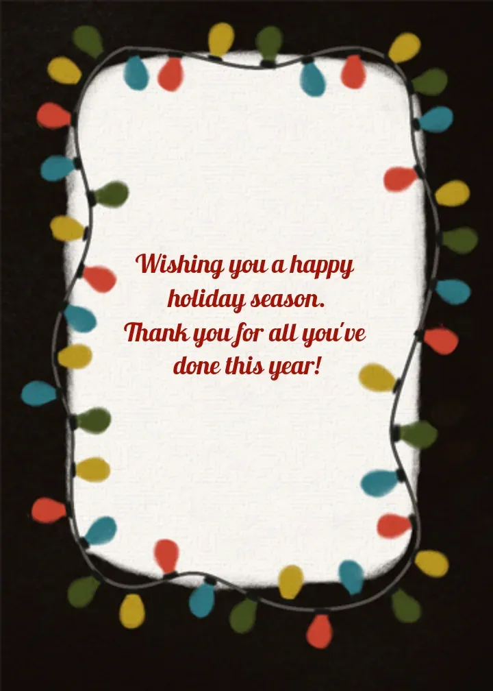 Holiday Briefcase card inside right