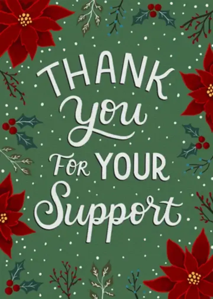 Holiday Season Support card front